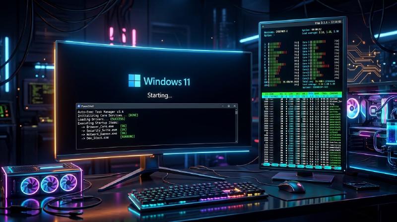 Featured image of post 让你的 Windows 开机在副屏自动运行 Top 查看进程占用